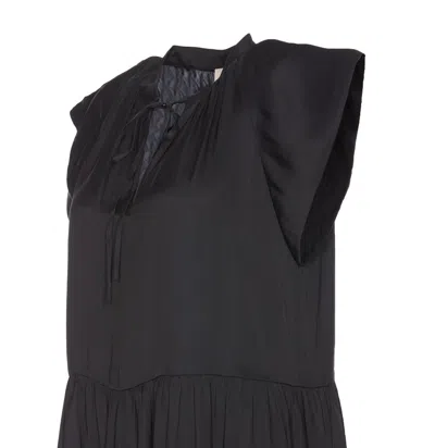 Zadig & Voltaire Rito Satin Shift Dress In Black