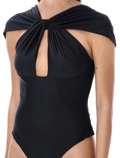 Shop Coperni Cut-out Bodysuit In Black