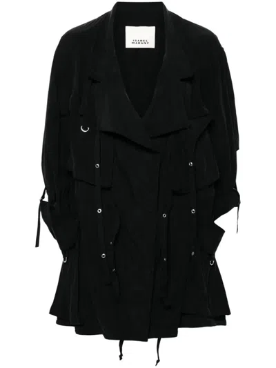 Shop Isabel Marant Hanel Cargo Jacket In Black