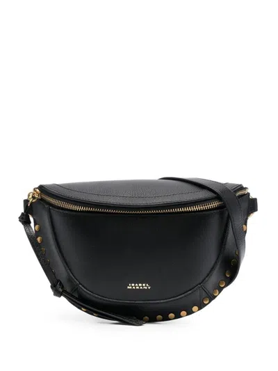 Shop Isabel Marant Skano Shoulder Bag In Black