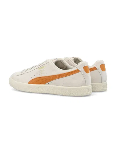 Shop Puma Clyde Og Sneakers In Frosted Ivory Clementine