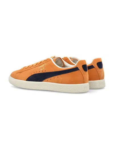 Shop Puma Clyde Og Sneakers In Clementine Navy
