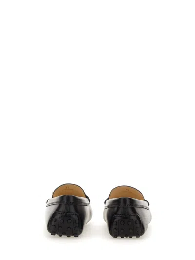 Shop Tod's Leather Gommino Loafer In Black