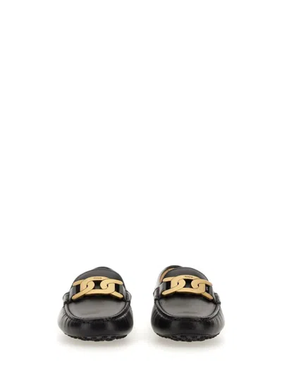 Shop Tod's Leather Gommino Loafer In Black
