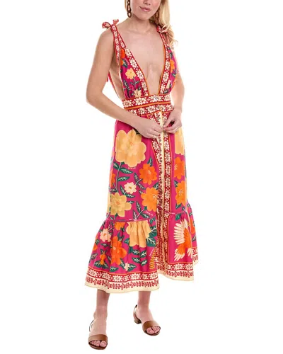 Shop Farm Rio Flower Tapestry Midi Dress In Multi