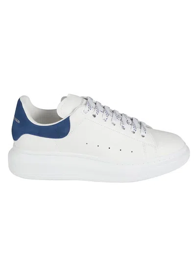 Shop Alexander Mcqueen Flat Shoes In White/ Blue