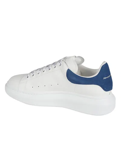 Shop Alexander Mcqueen Flat Shoes In White/ Blue