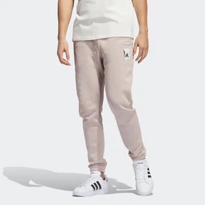 Shop Adidas Originals Men's Adidas Lounge Fleece Pants In Beige