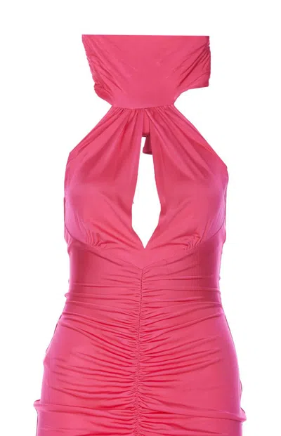 Shop Pinko Dresses In Fuchsia