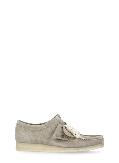 Shop Clarks Flat Shoes Grey