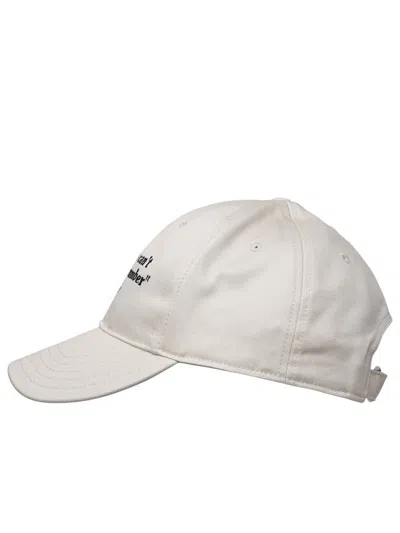 Shop Off-white Beige Cotton Hat