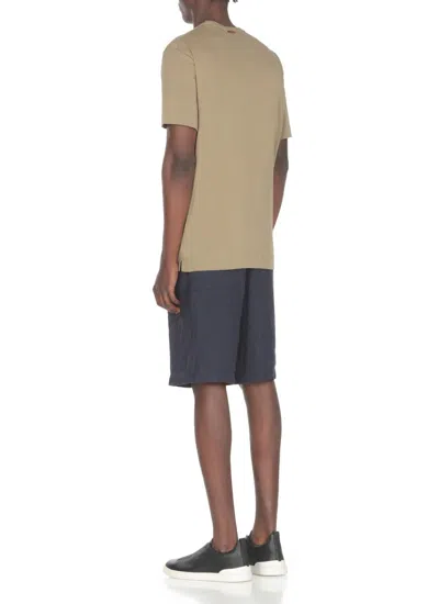 Shop Zegna T-shirts And Polos Green