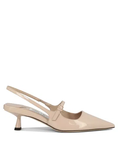 Shop Jimmy Choo "didi 45" Slingbacks In Pink