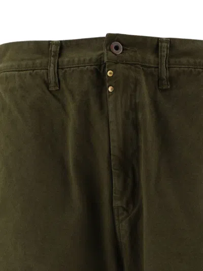 Shop Kapital "ringoman" Trousers In Green