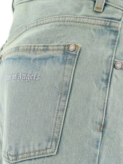 Shop Palm Angels "overdye" Jeans In Green