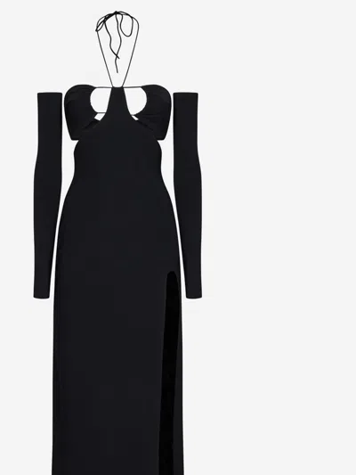 Shop Amazuìn Lea Long Dress In Black