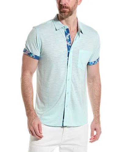 Shop Endless Summer Slub Shirt In Blue