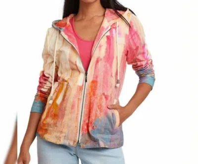 Shop Claire Desjardins Just For Them Hooded Zip Front Jacket In Multi