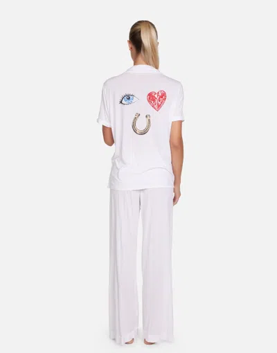 Lauren Moshi Waverly I Love U In White