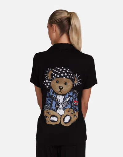 Lauren Moshi Waverly Rocker Teddy In Black