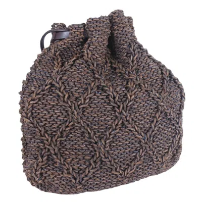 Pre-owned Chanel Braided Brown Leather Shoulder Bag ()