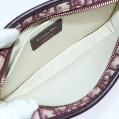 Shop Dior Trotter Brown Canvas Clutch Bag ()