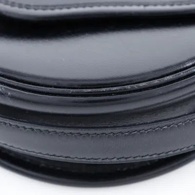 Shop Hermes Hermès Lift Black Leather Shoulder Bag ()