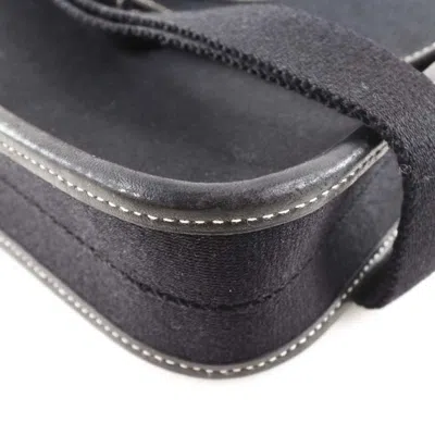 Pre-owned Hermes Hermès Buenaventura Black Canvas Shoulder Bag ()