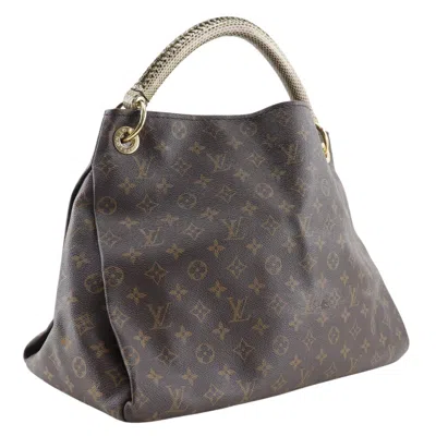 Pre-owned Louis Vuitton Artsy Brown Canvas Shoulder Bag ()