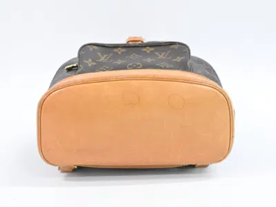 LOUIS VUITTON Pre-owned Montsouris Mm Brown Canvas Backpack Bag ()