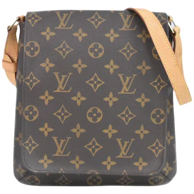 Pre-owned Louis Vuitton Musette Salsa Brown Canvas Shoulder Bag ()