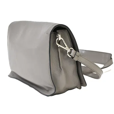 Shop Prada Silver Leather Shoulder Bag ()