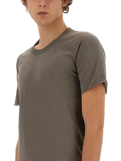 Shop Rick Owens Basic T-shirt In Beige