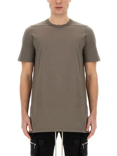 Shop Rick Owens Cotton T-shirt In Beige