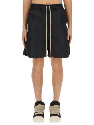 Shop Rick Owens Drkshdw Nylon Bermuda Shorts In Black