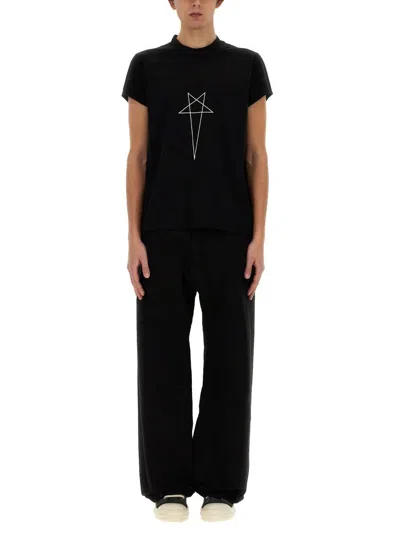 Shop Rick Owens Drkshdw T-shirt With Print In Multicolour