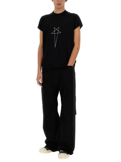 Shop Rick Owens Drkshdw T-shirt With Print In Multicolour