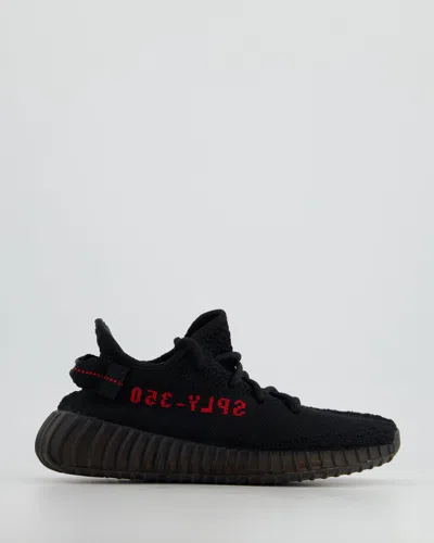 Shop Yeezy Adidas  Boost 350 Trainers In Black
