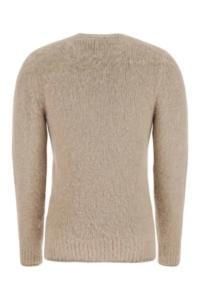 Shop Ami Alexandre Mattiussi Ami Man Dove Grey Stretch Alpaca Blend Sweater In Gray