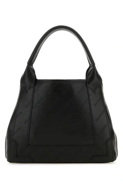 Balenciaga Structured Xs Handbag In Navy In Black