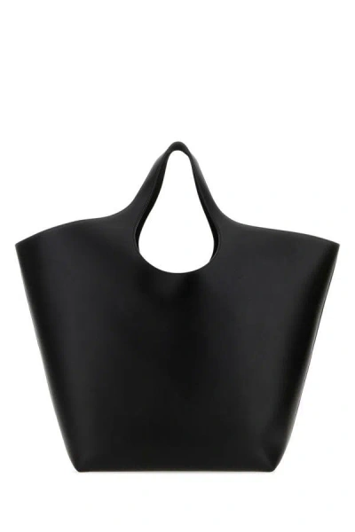 Shop Balenciaga Woman Black Leather Large Mary-kate Shopping Bag