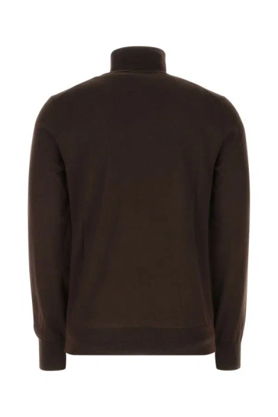 Shop Dolce & Gabbana Man Dark Brown Cashmere Blend Sweater