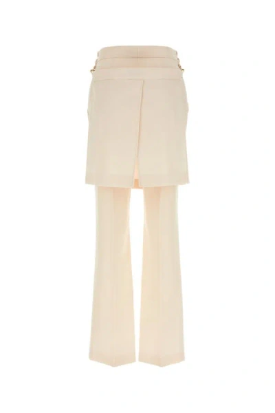 Shop Fendi Woman Pantalone In White