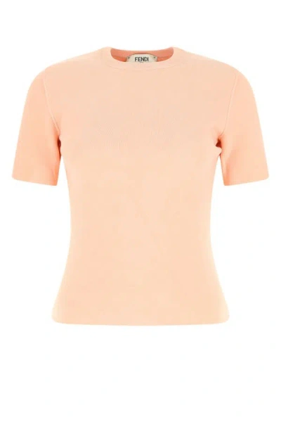 Shop Fendi Woman Pink Viscose Blend Top