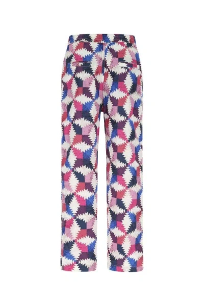 Shop Isabel Marant Man Printed Nylon Pant In Multicolor