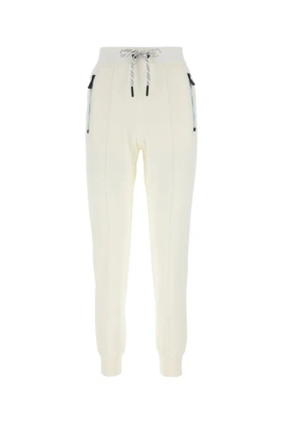 Shop Moncler Grenoble Woman Ivory  Grenoble Day-namic Joggers In White
