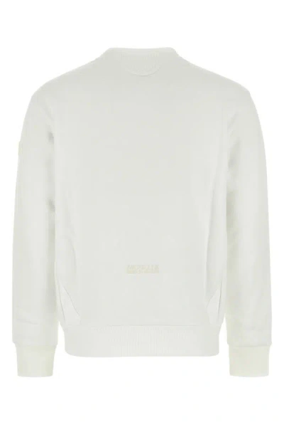 Shop Moncler Man White Cotton Sweatshirt