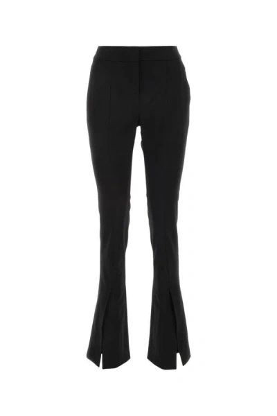 Shop Off-white Off White Woman Black Wool Pant In Red
