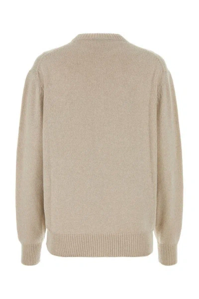 Shop Prada Woman Biscuit Cashmere Sweater In Brown