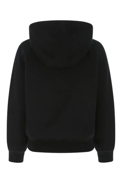 Prada Black Cashmere Blend Down Jacket In Black